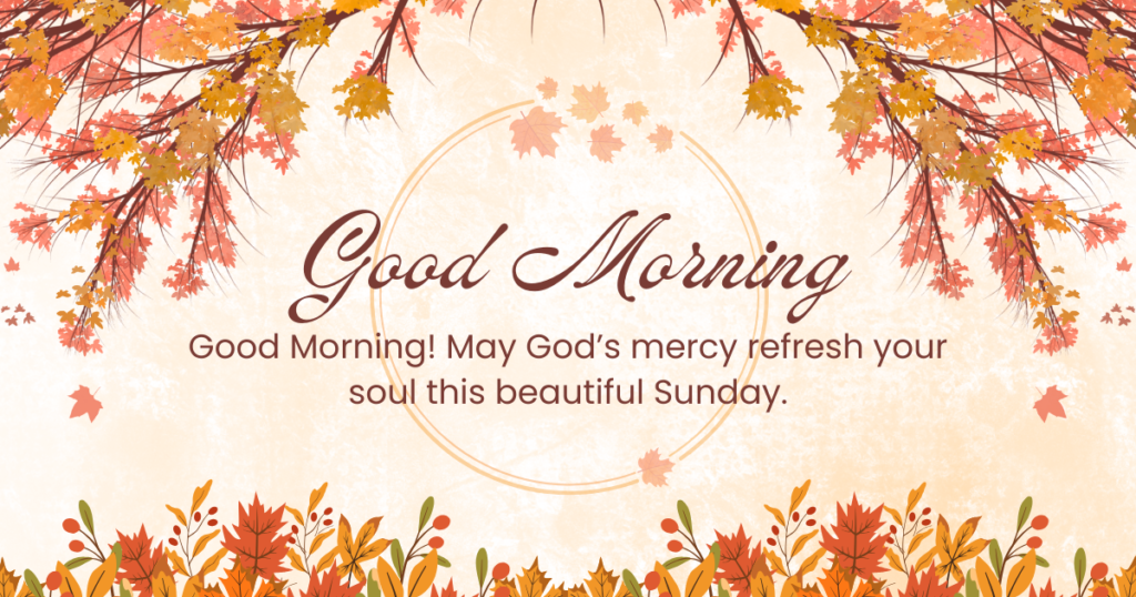 Good morning Sunday devotional image